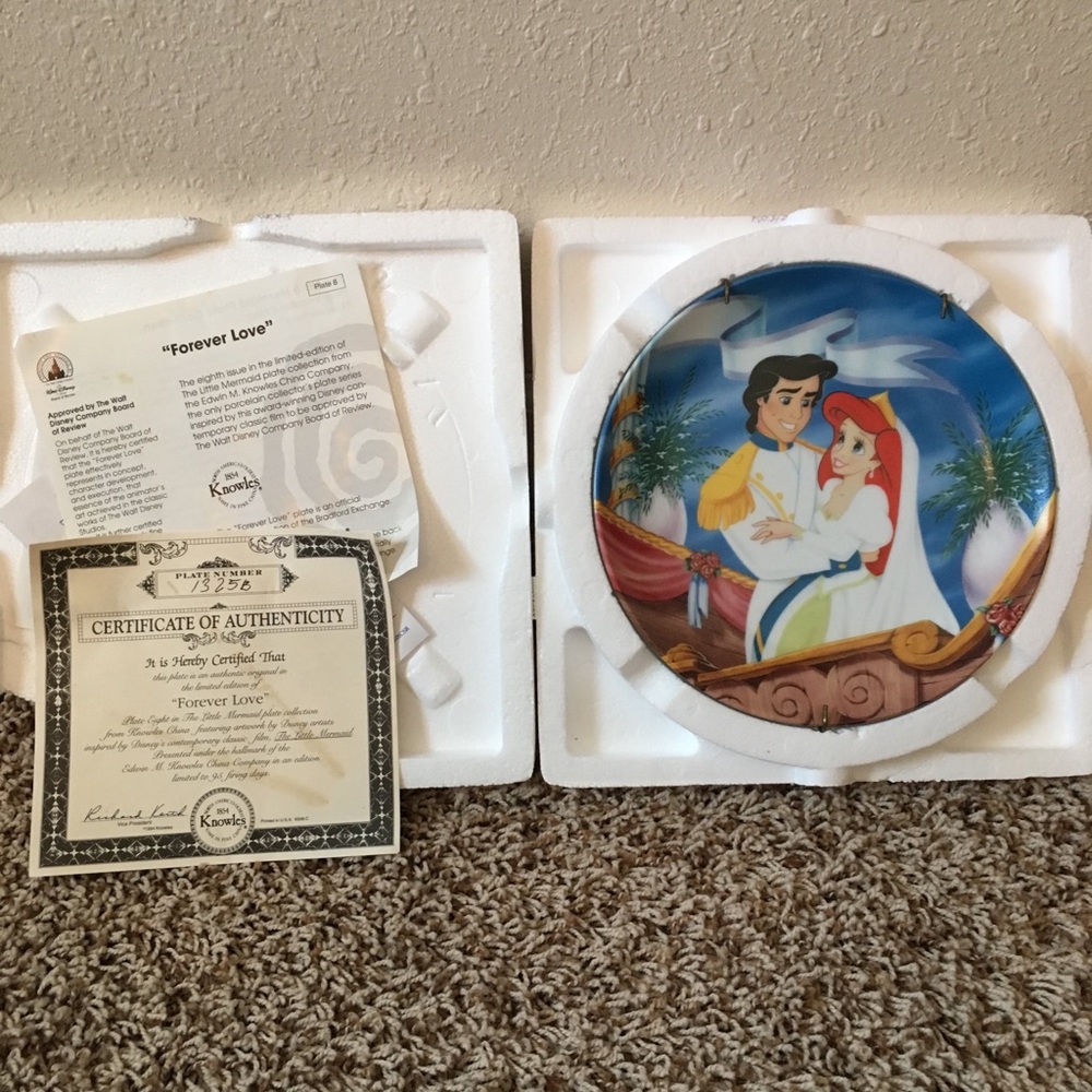 Little Mermaid Collector Plate: Forever Love